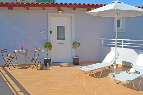 Terrace with exterior furniture
