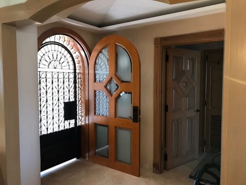 Best of Both Worlds with solid door and locking gate for fresh air when wanted.