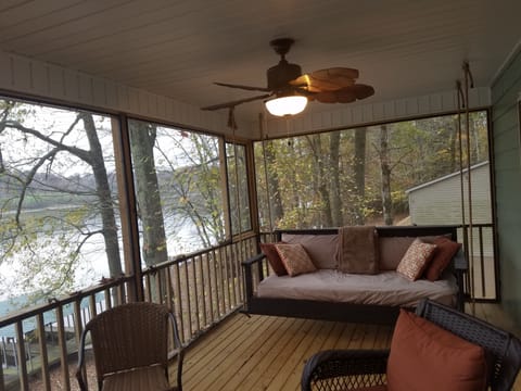 The swing is made with a half size Sealy matter. (great Sunday afternoon nap)