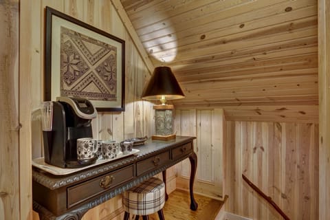 Coffee bar off master bedroom