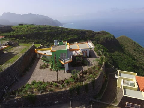 The villa seen from above