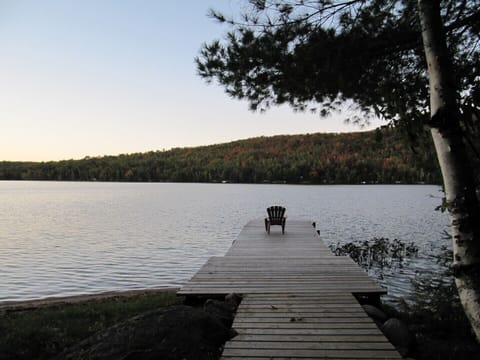 Your view from the shoreline.  A quiet place for a glass of wine.