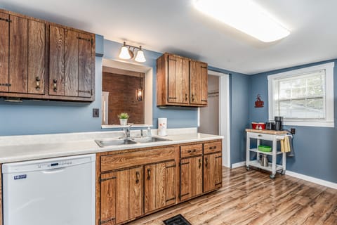 Beautifully designed and decorated kitchen.