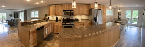 This kitchen was always my fav, but new flooring and lighting really pop now!