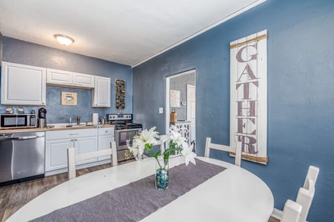 Gorgeous full kitchen with many amenities.  The perfect gathering place.