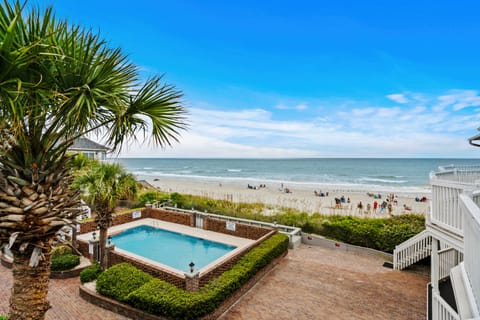 Your view from the private balcony overlooking the ocean. 