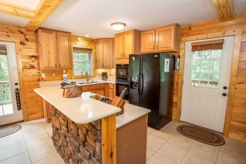 Upgraded Kitchen with Stone Bar