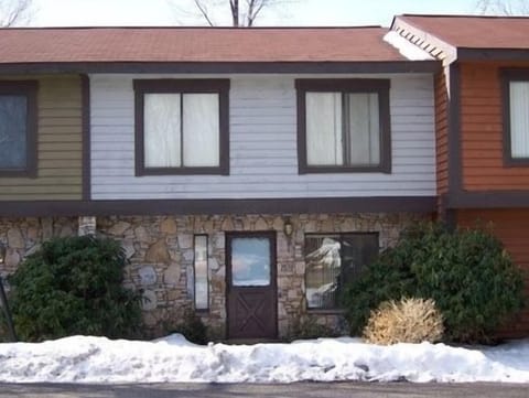 Front view of townhouse