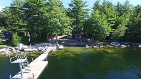 Unique 9 foot dive tower, small private beach