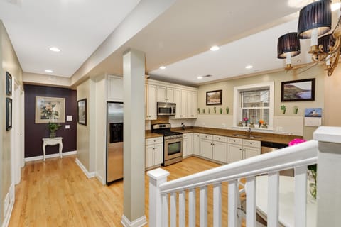 View from the front entrance landing. The open floor plan is great for families