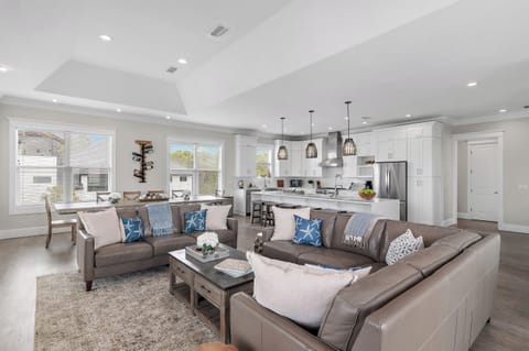 Buena Vista - Seagrove Beach - Third Floor - Living Area - Buena Vista - Seagrove Beach - Third Floor - Living, Dining, and Kitchen Area