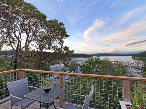View of the harbor from the deck
