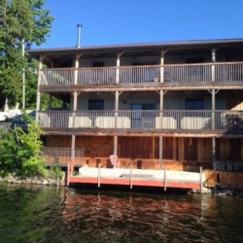 view of the house from the lake