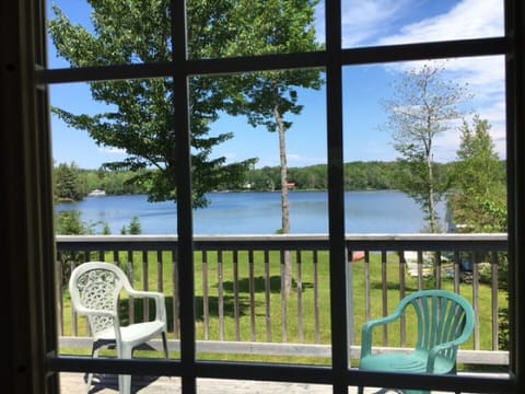 View of Lake from dining room and upper deck.