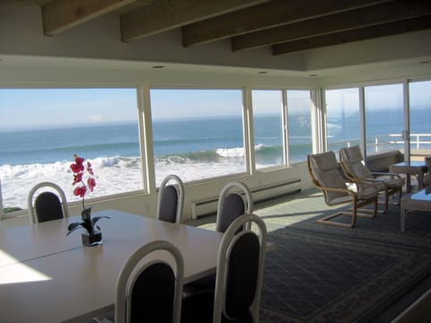 True ocean view from inside the home (before our recent remodel).