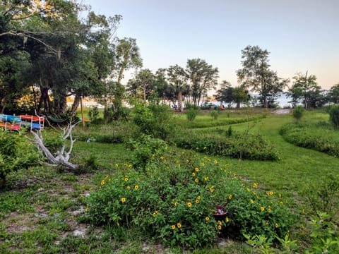 View  from the large deck of the yard and bay.