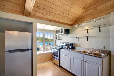 Kitchen is fully equipped and has a Keurig coffee maker.