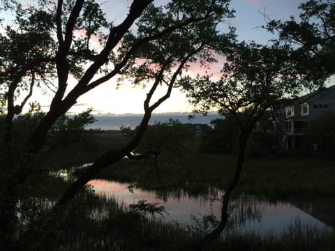 Sunset view from the porch.