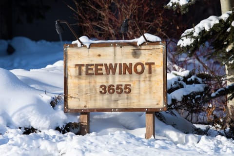 Teewinot Building Address Sign