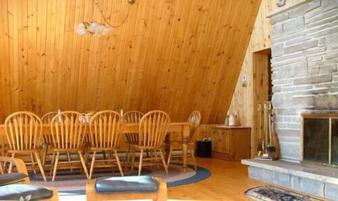 Great room dining area; table seats 14