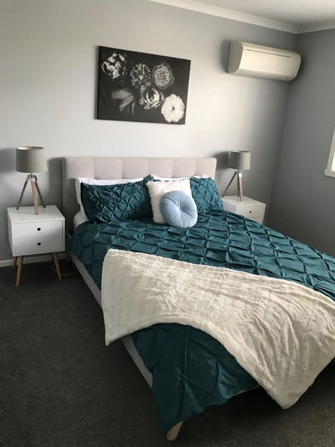 Master bedroom.  Simple yet stylish and ultra comfortable with Queen size bed.