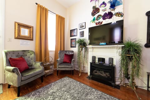 Mardi Gras and Musician style living room