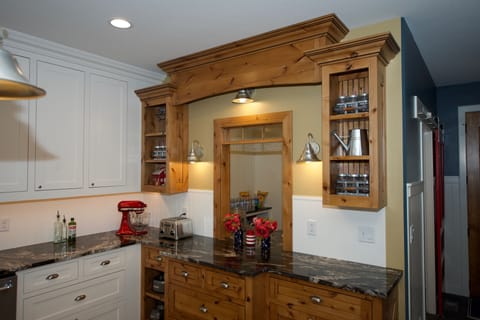 Pantry with pass through.