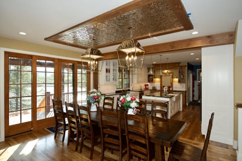 Open plan with dining room between the kitchen and Great Room.