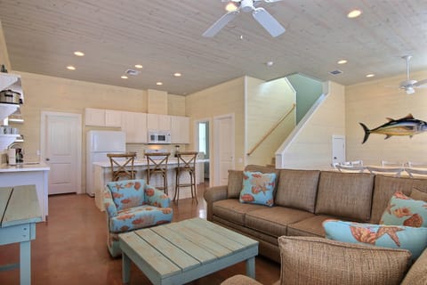 1st Floor - Open-plan living space with comfortable seating