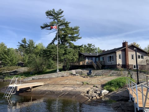 view of house from water