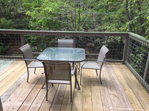 private porch off of  bedroom