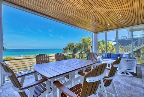 Main Floor Terrace - Imagine relaxing with your family on this amazing Beach Front Terrace!