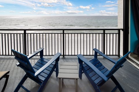 Balcony seating and gulf View