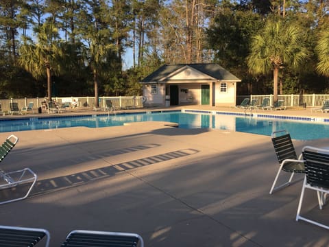 Our beautiful pool, just steps away from your front door! Come relax and enjoy!