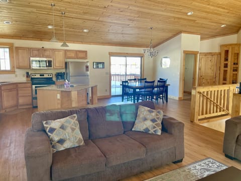 Open floor plan on the main level