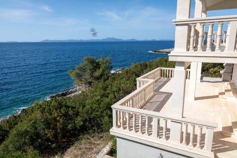 Another view of terraces overlooking the Adriatic Sea