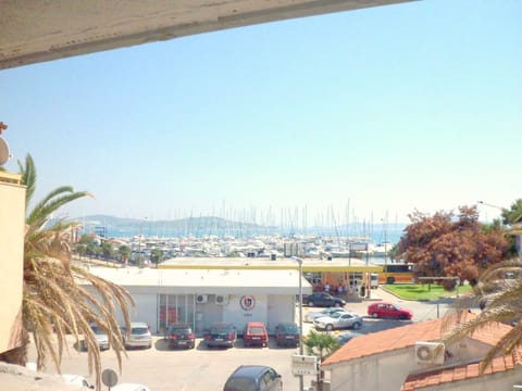 View through the window of the apartment
