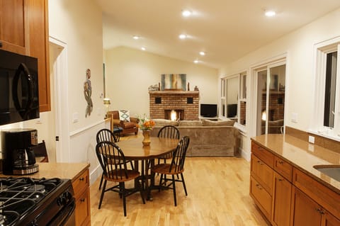Open concept living / dining room.