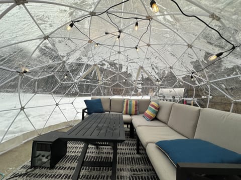 Heated snow igloo available seasonally from Nov 1 - March 31.