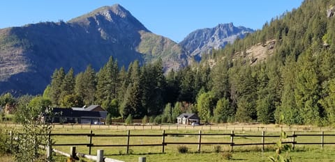 Looking at the cabin & our property from Icicle Road..now a bad view huh!