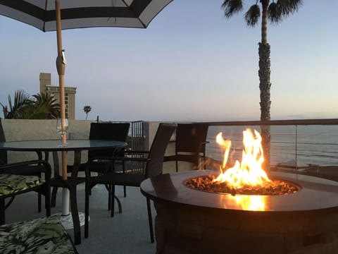 Private roof deck with sofa, dining table, watch sunsets, star gaze, sun bathe