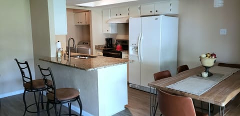 Kitchen view and Dining area