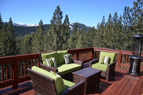 The nearby, beautiful Donner Lake.