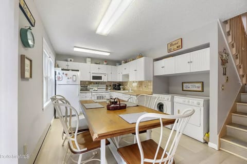 kitchen and laundry room area