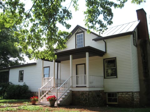 The original front of the oldest part of the house.