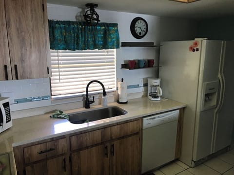 Kitchen is equipped with everything. Keurig not pictured. 