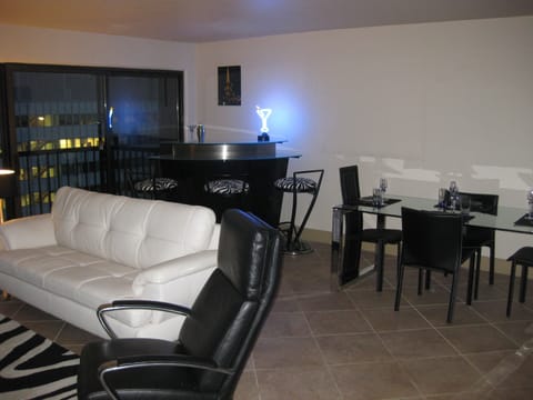 Martini Bar at night.