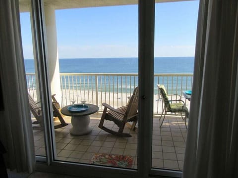 Direct Gulf and Beach View from the living area!  Located on the 11th floor. 