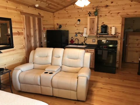 Comfortable reclining love seat