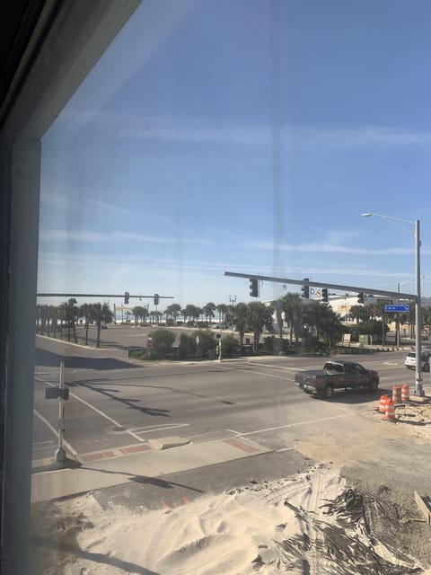 View from 1st bedroom window. Beach is a walk away!